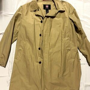 Victorinox Men's Beige Trench Coat